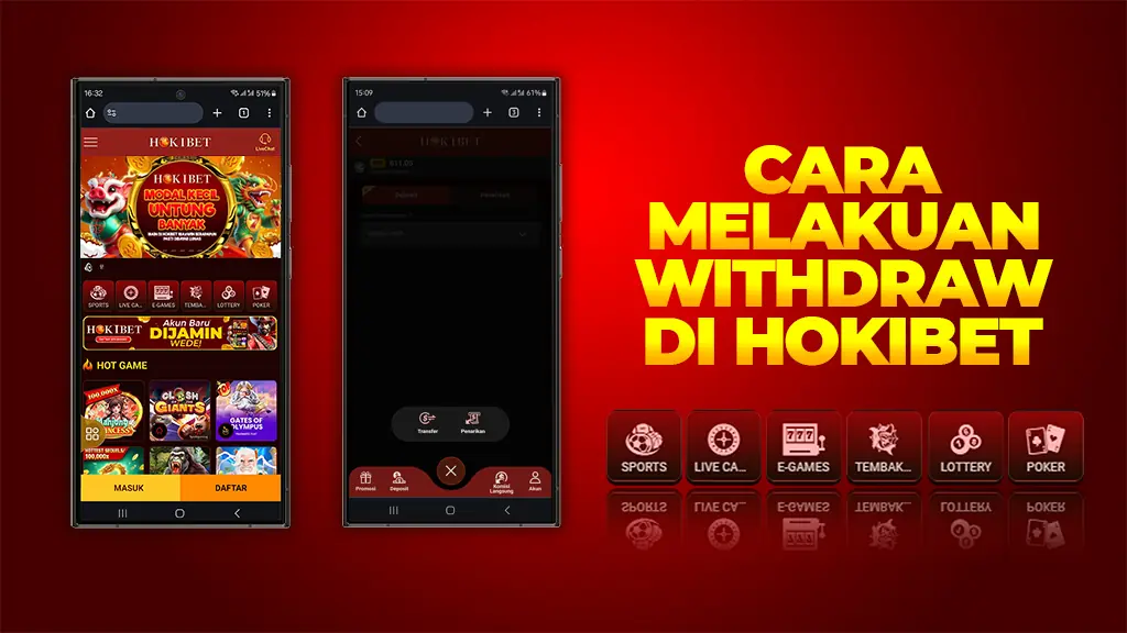 Cara Mudah dan Cepat Withdraw Saldo Hokibet